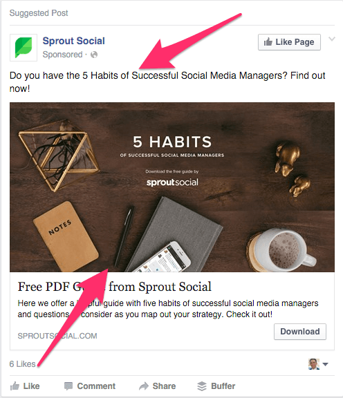 Sproutsocial FB Advertisement