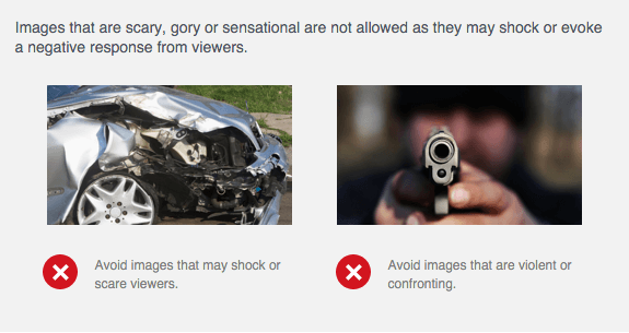 facebook prohibited content example