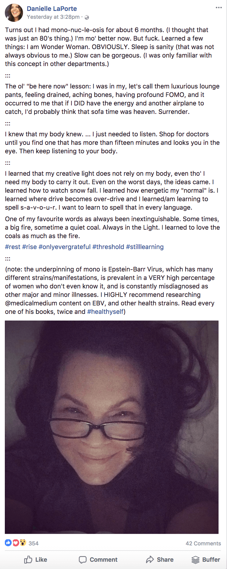 Example Facebook post that will do well in the new Facebook news feed