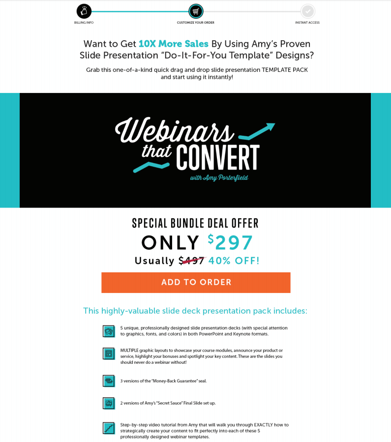 Example upsell to help you create more profitable Facebook ad campaigns